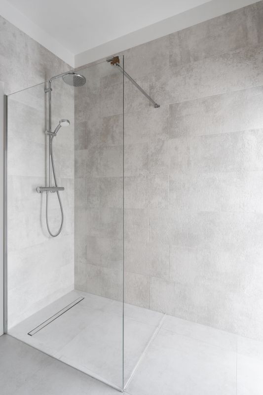 Contemporary Shower with Glass Enclosure