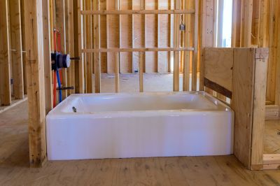 Bathtub Installation in Progress